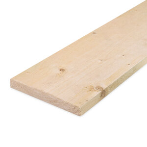 Vuren plank - 22x200 mm - ruw - KD
