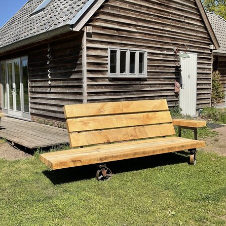 Eiken balk - 100x150 mm - fijnbezaagd / ruw - balk voor buiten - eikenhout AD 20-25%