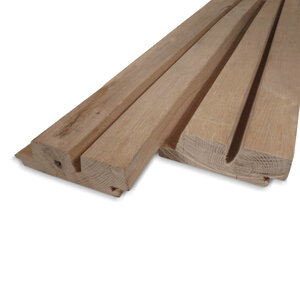 Eiken dubbele rhombus - 21x115 mm - geschaafd - KD