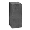 Beton poer 20x20 cm - antraciet - 50 cm hoog - M16  - kleine facetrand