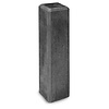 Beton poer 14x14 cm - antraciet - 60 cm hoog - M16 - kleine facetrand