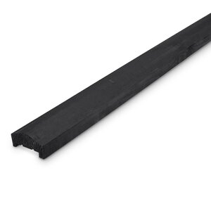 Zwart geïmpregneerd grenen U profiel - 36x85 mm - geschaafd - KD