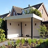 Zwart geïmpregneerd douglas balk - 150x150 mm - fijnbezaagd / ruw - balk voor buiten - zwart douglashout AD 20-25%