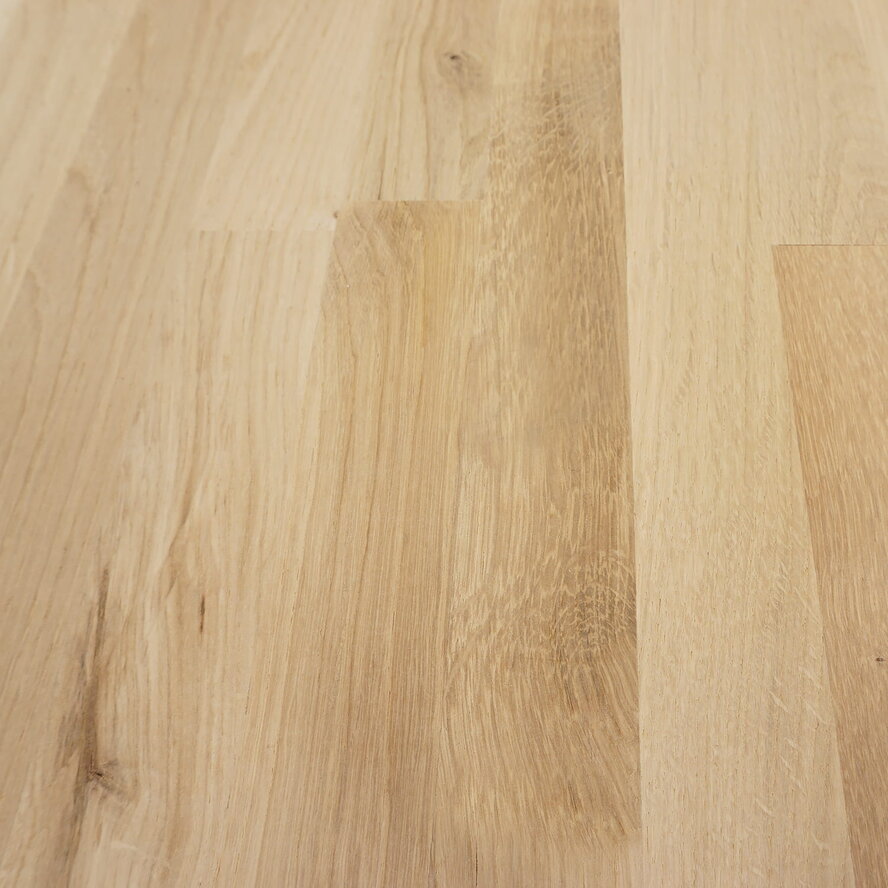 Eiken vingerlas paneel - 4 cm dik (1-laag) - rustiek eikenhout - gevingerlast meubelpaneel - timmerpaneel 8-12% KD - voor binnen Eiken vingerlas paneel - 4 cm dik (1-laag) - rustiek eikenhout - gevingerlast meubelpaneel - timmerpaneel 8-12% KD - voor binnen