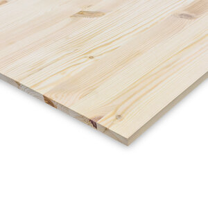 Grenen paneel - 1,8 cm dik - 123x320 cm - KD