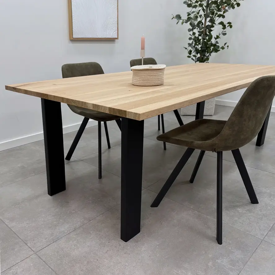 Zwarte N-poten (set) - staal / ijzer - 4x10 cm - hoogte: 72 cm - breedte (montageplaat): 78 cm - breedte (onderzijde): 70 cm - tafelpoot metaal zwart gecoat Zwarte N-poten (set) - staal / ijzer - 4x10 cm - hoogte: 72 cm - breedte (montageplaat): 78 cm - breedte (onderzijde): 70 cm - tafelpoot metaal zwart gecoat