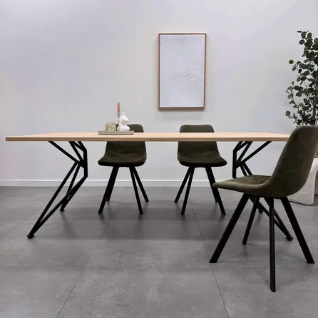 Zwarte vlinder poten (set) - staal / ijzer - 2x2 cm - hoogte: 72 cm - breedte (montageplaat): 78 cm - breedte (onderzijde): 74 cm - tafelpoot metaal zwart gecoat