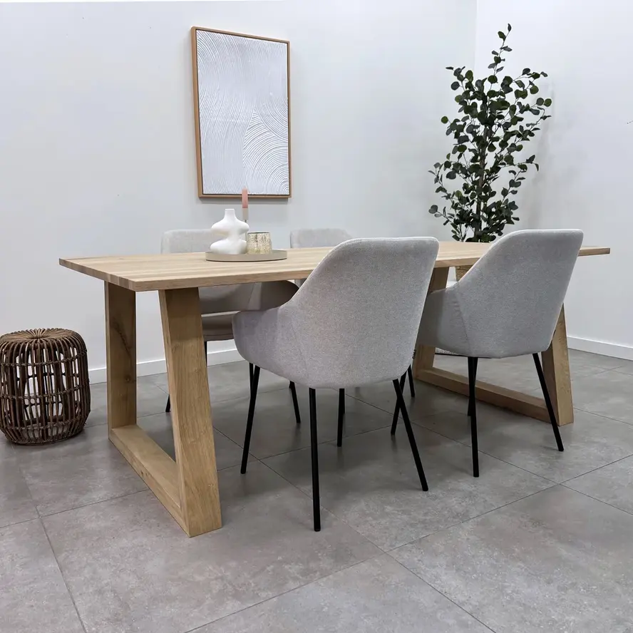 Eiken Trapeze poot SET (2 stuks) 10x6 cm - 72 cm hoog - 78-95 cm breed - Trapezium tafelpoot 12% KD Europees eikenhout Eiken Trapeze poot SET (2 stuks) 10x6 cm - 72 cm hoog - 78-95 cm breed - Trapezium tafelpoot 12% KD Europees eikenhout