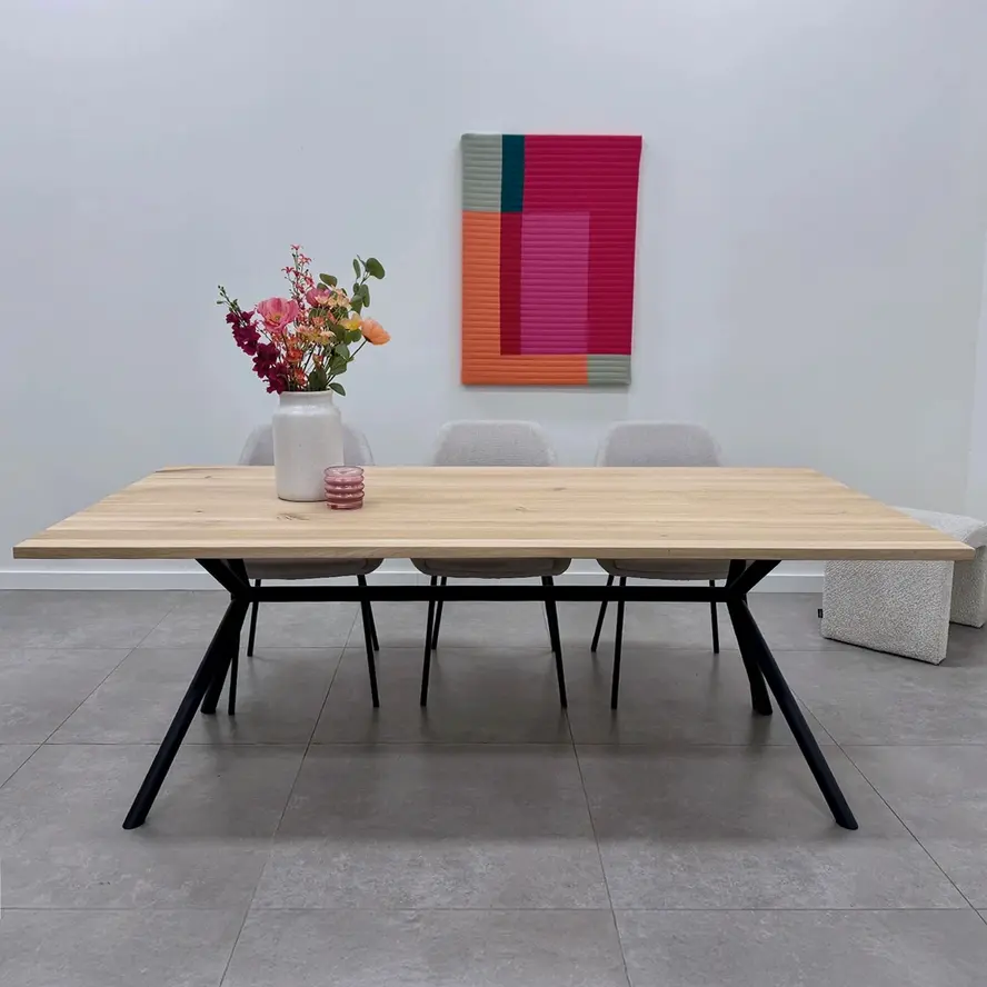 Zwart x-poot frame tafelonderstel (3-delig) - staal / ijzer - afmeting: 70x172 cm - breedte montageplaat: 78 cm - hoogte: 72 cm - kruispoot onderstel metaal zwart gecoat Zwart x-poot frame tafelonderstel (3-delig) - staal / ijzer - afmeting: 70x172 cm - breedte montageplaat: 78 cm - hoogte: 72 cm - kruispoot onderstel metaal zwart gecoat