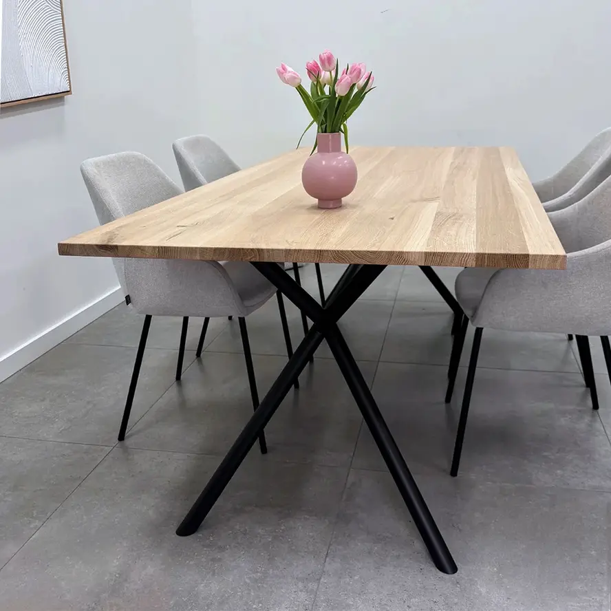 Zwart x-poot frame tafelonderstel (3-delig) - staal / ijzer - afmeting: 70x172 cm - breedte montageplaat: 78 cm - hoogte: 72 cm - kruispoot onderstel metaal zwart gecoat Zwart x-poot frame tafelonderstel (3-delig) - staal / ijzer - afmeting: 70x172 cm - breedte montageplaat: 78 cm - hoogte: 72 cm - kruispoot onderstel metaal zwart gecoat