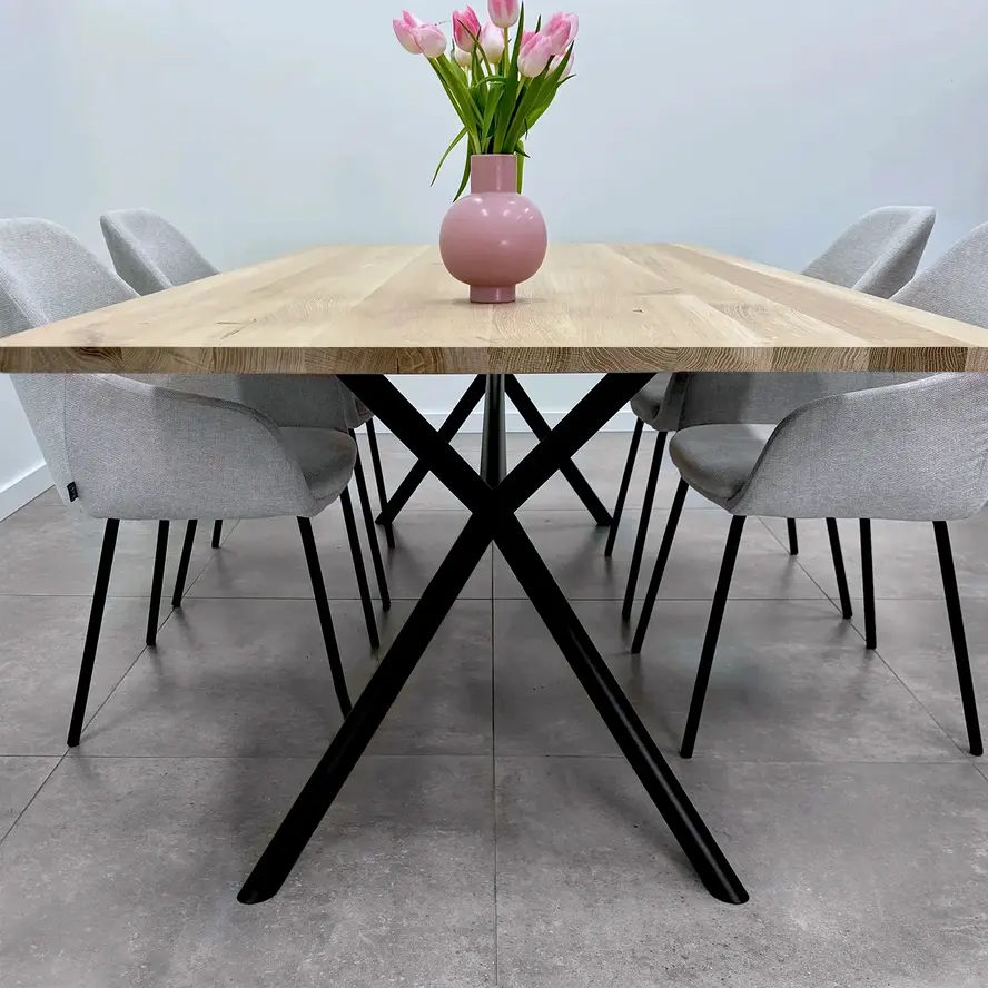 Zwart x-poot frame tafelonderstel (3-delig) - staal / ijzer - afmeting: 70x172 cm - breedte montageplaat: 78 cm - hoogte: 72 cm - kruispoot onderstel metaal zwart gecoat Zwart x-poot frame tafelonderstel (3-delig) - staal / ijzer - afmeting: 70x172 cm - breedte montageplaat: 78 cm - hoogte: 72 cm - kruispoot onderstel metaal zwart gecoat