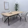 Zwart x-poot frame tafelonderstel (3-delig) - staal / ijzer - afmeting: 70x172 cm - breedte montageplaat: 78 cm - hoogte: 72 cm - kruispoot onderstel metaal zwart gecoat
