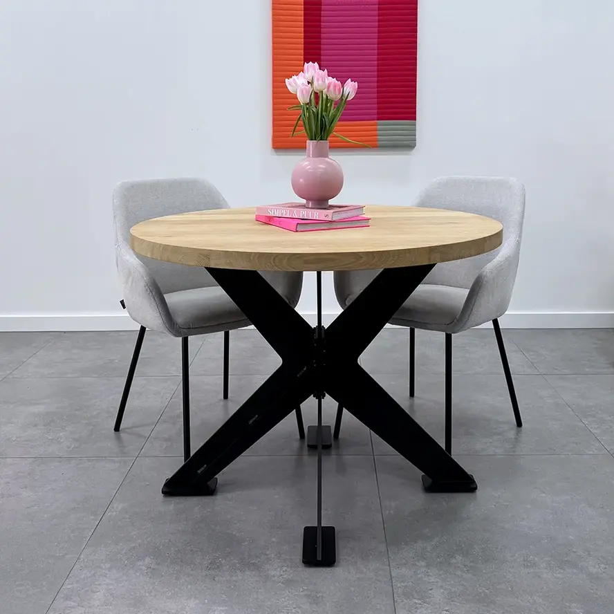 Zwart dubbele x tafelonderstel (3-delig) - staal / ijzer - 1 cm massief - afmeting: 78x90 cm (montageplaat) - hoogte: 72 cm - centrale kruispoot metaal zwart gecoat Zwart dubbele x tafelonderstel (3-delig) - staal / ijzer - 1 cm massief - afmeting: 78x90 cm (montageplaat) - hoogte: 72 cm - centrale kruispoot metaal zwart gecoat