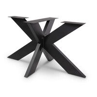 Matrix tafel onderstel zwart - metaal - 5x15 cm - 90x140 cm - h: 72 cm