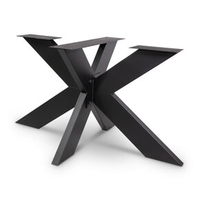 Matrix tafel onderstel zwart - metaal - 5x15 cm - 90x140 cm - h: 72 cm