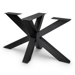 Matrix tafel onderstel zwart - metaal - 10x10 cm - 78x140 cm - h: 72 cm