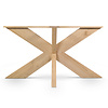 Eiken matrix 3D tafelpoot 16x6 cm - 72 cm hoog - 140x90 cm - Rustiek licht geborsteld - Spin 3D kruis / X-poot - 12% KD Europees eikenhout Eiken matrix 3D tafelpoot 16x6 cm - 72 cm hoog - 140x90 cm - Rustiek licht geborsteld - Spin 3D kruis / X-poot - 12% KD Europees eikenhout