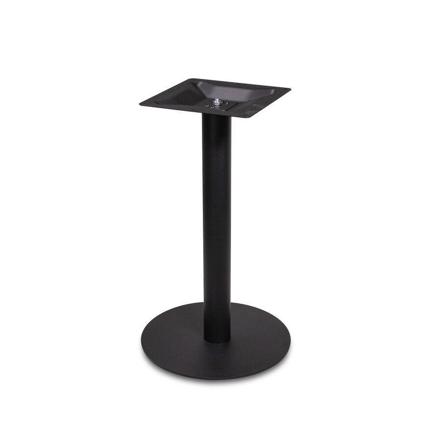Gietijzeren (horeca)tafel onderstel vierkant zwart - op voet - diameter 8 cm - 72 cm hoog - diameter 43 cm (voet)plaatafmeting - Zwart gecoat (fijnstructuur) Gietijzeren (horeca)tafel onderstel vierkant zwart - op voet - diameter 8 cm - 72 cm hoog - diameter 43 cm (voet)plaatafmeting - Zwart gecoat (fijnstructuur)