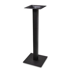 Gietijzeren statafel onderstel vierkant zwart - 8x8cm - 108 cm hoog - 40x40 cm (voet)plaatafmeting - ZWART GECOAT