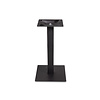 Gietijzeren (horeca)tafel onderstel vierkant zwart - op voet - 8x8 cm - 72 cm hoog - 40x40 cm (voet)plaatafmeting - Zwart gecoat (fijnstructuur)