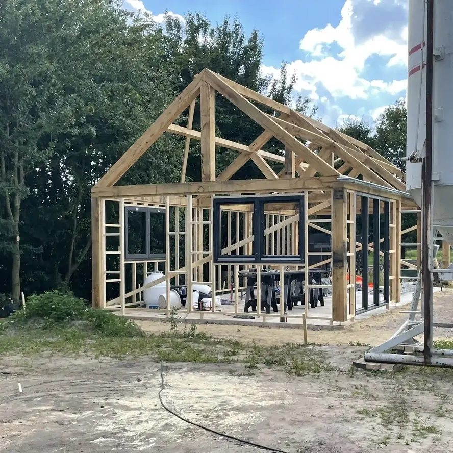 Eiken balk - 50x150 mm - fijnbezaagd / ruw - balk voor buiten - eikenhout AD 20-25% Eiken balk - 50x150 mm - fijnbezaagd / ruw - balk voor buiten - eikenhout AD 20-25%