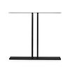 Zwarte T-poten (set) - staal / ijzer - 2x8 cm - hoogte: 72 cm - breedte (montageplaat): 78 cm - tafelpoot metaal zwart gecoat Zwarte T-poten (set) - staal / ijzer - 2x8 cm - hoogte: 72 cm - breedte (montageplaat): 78 cm - tafelpoot metaal zwart gecoat