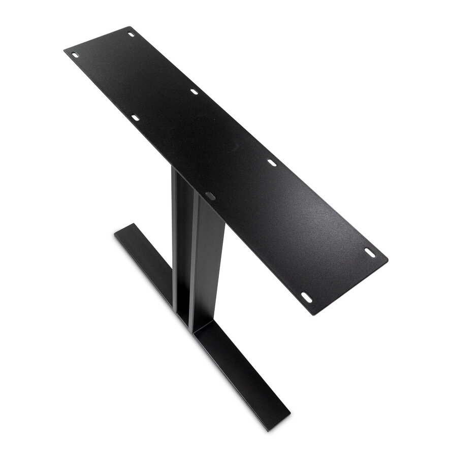 Zwarte T-poten (set) - staal / ijzer - 2x8 cm - hoogte: 72 cm - breedte (montageplaat): 78 cm - tafelpoot metaal zwart gecoat Zwarte T-poten (set) - staal / ijzer - 2x8 cm - hoogte: 72 cm - breedte (montageplaat): 78 cm - tafelpoot metaal zwart gecoat