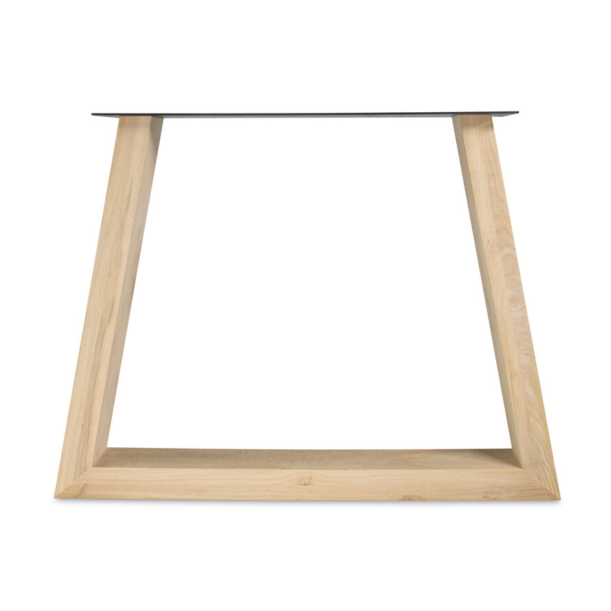 Eiken Trapeze poot SET (2 stuks) 10x6 cm - 72 cm hoog - 78-95 cm breed - Trapezium tafelpoot 12% KD Europees eikenhout Eiken Trapeze poot SET (2 stuks) 10x6 cm - 72 cm hoog - 78-95 cm breed - Trapezium tafelpoot 12% KD Europees eikenhout