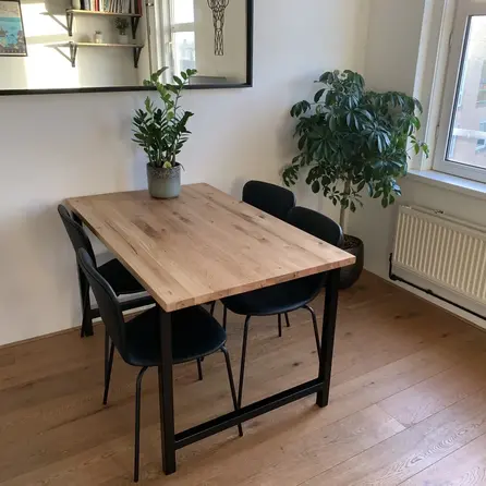 Eiken blad - op maat - 3 cm dik (1-laags) - eiken paneel - rustiek eikenhout - 8-12% KD - voor binnengebruik
