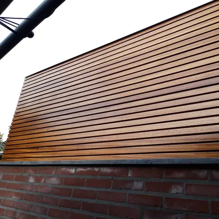Thermo ayous Deens rabat - 21x125 mm - geschaafd - deensrabat - thermisch gemodificeerd ayous hout KD 8-12%