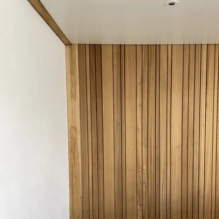 Thermo ayous enkel blokprofiel - 21x125 mm - geschaafd - blokprofiel - thermisch gemodificeerd ayous hout KD 8-12%