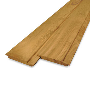 hardhout - rabat Guariuba channelsiding - 21x115 mm - geschaafd - KD hardhout - rabat Guariuba channelsiding - 21x115 mm - geschaafd - KD