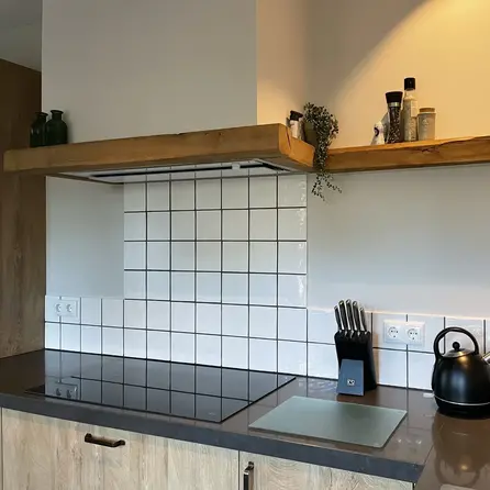 Oude eiken balk - 68x180 mm - gerookt - balk voor binnen / beschut buiten - verouderd eikenhout AD 20-25%