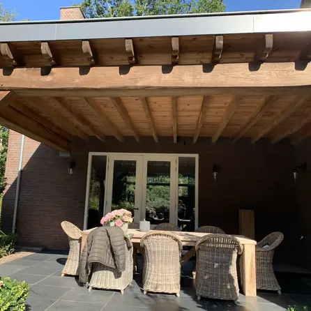 Oude eiken balk - 68x180 mm - rustiek geschaafde kanten - balk voor buiten - verouderd eikenhout AD 20-25%