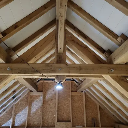 Oude eiken balk - 68x180 mm - rustiek geschaafde kanten - balk voor buiten - verouderd eikenhout AD 20-25%