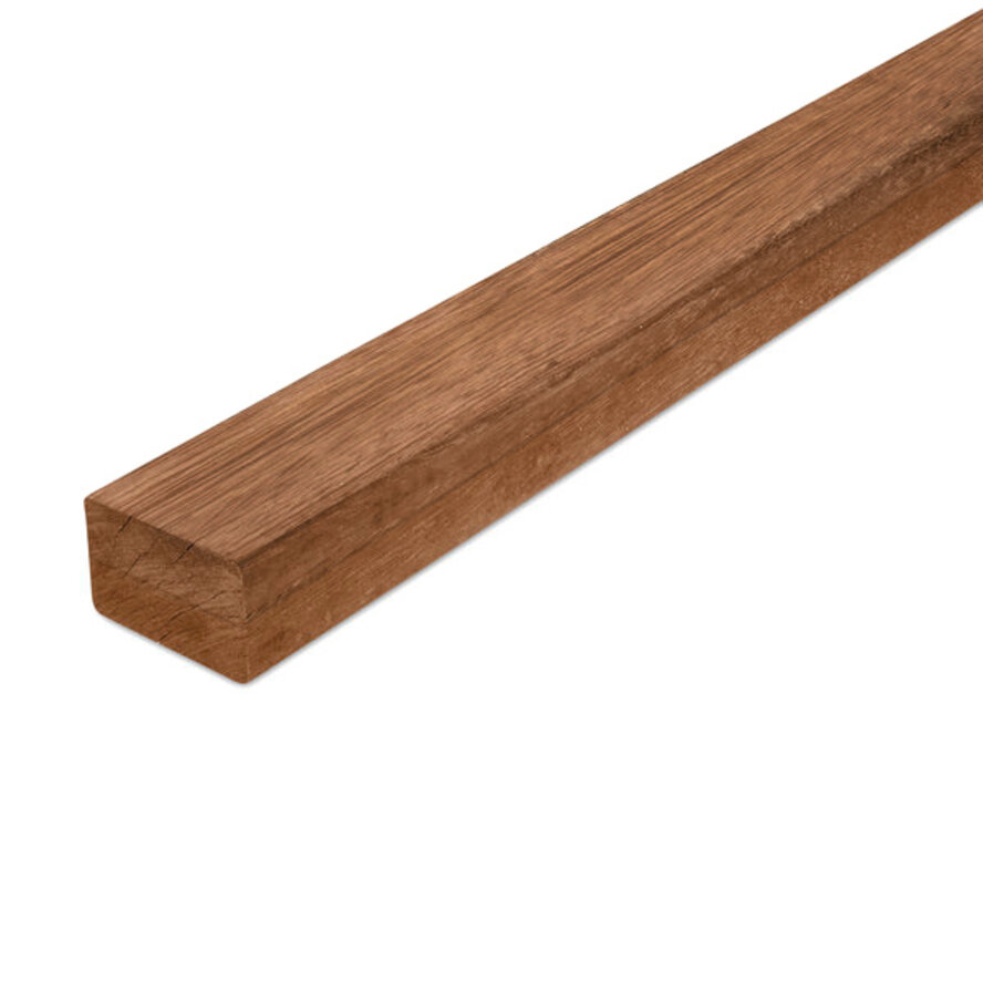 Sapupira balk - 45x70 mm - geschaafd - balk voor buiten - angelim pedra hardhout KD 18-20% Sapupira balk - 45x70 mm - geschaafd - balk voor buiten - angelim pedra hardhout KD 18-20%
