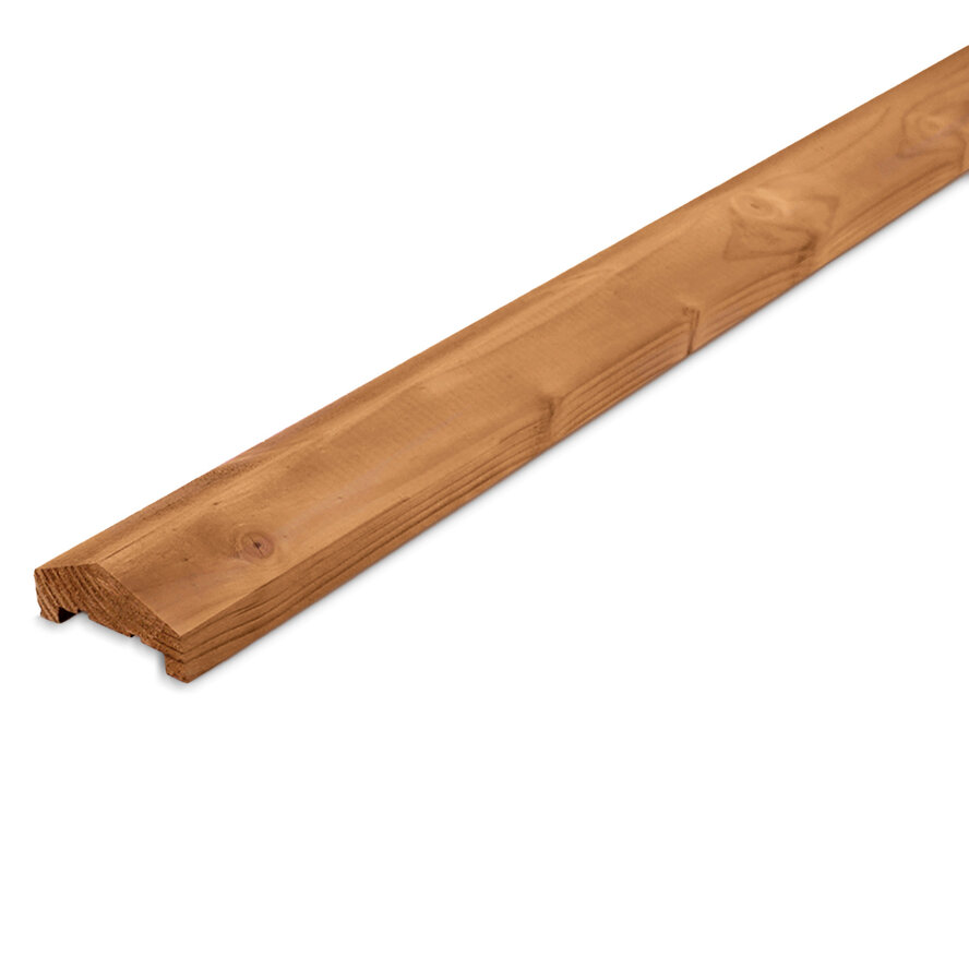 Bruin geïmpregneerd vuren U profiel - 35x85 mm - geschaafd - afdeklat - geïmpregneerd vurenhout KD 18-20% Bruin geïmpregneerd vuren U profiel - 35x85 mm - geschaafd - afdeklat - geïmpregneerd vurenhout KD 18-20%