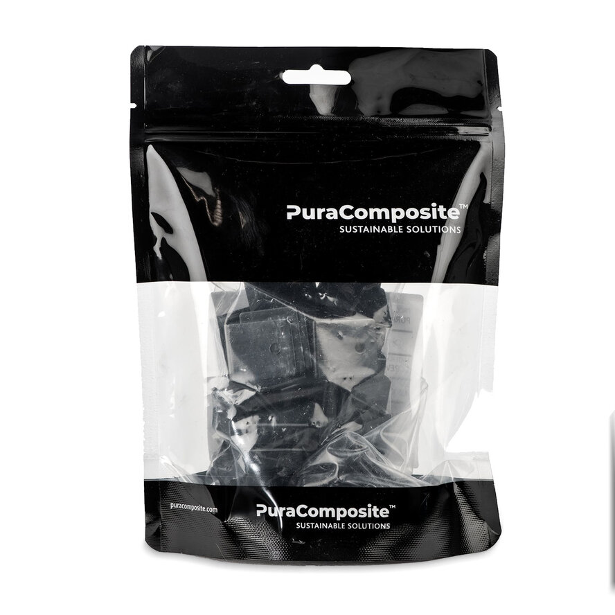PuraFix rand montageclips RVS - zwart - blinde bevestiging - randmontage - 50 stuks PuraFix rand montageclips RVS - zwart - blinde bevestiging - randmontage - 50 stuks