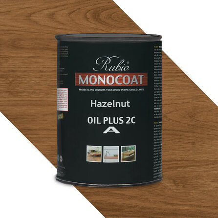 Rubio Monocoat olie - in kleur - 1 liter - 1 (A) component - geschikt voor binnen