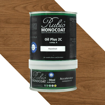 Rubio Monocoat olie - in kleur - 0,39 liter - 2 componenten (A+B) - geschikt voor binnen
