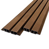 Composiet dubbel blokprofiel (hol) - teak look - 33x140 mm - blokprofiel - houtcomposiet