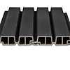 Composiet dubbel blokprofiel (hol) - zwart ebben look - 33x140 mm - blokprofiel - houtcomposiet