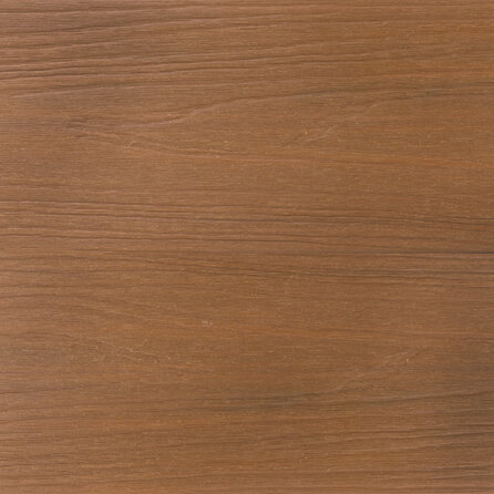 Composiet randplank - teak look - 23x138 mm - geborsteld (optiek) - eindplank / dekrandplank met blinde bevestiging - houtcomposiet