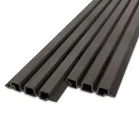 Composiet Deens rabat (hol) - antraciet look - 33x140 mm