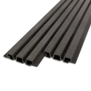 Composiet Deens rabat (hol) - antraciet look - 33x140 mm