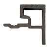 Composiet eindprofiel - antraciet - 58x58 mm - randprofiel  houtcomposiet - Copy