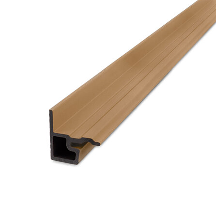 Composiet eindprofiel - cedar kleur - 58x58 mm - randprofiel  houtcomposiet