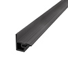 Composiet eindprofiel - antraciet - 58x58 mm - randprofiel  houtcomposiet - Copy