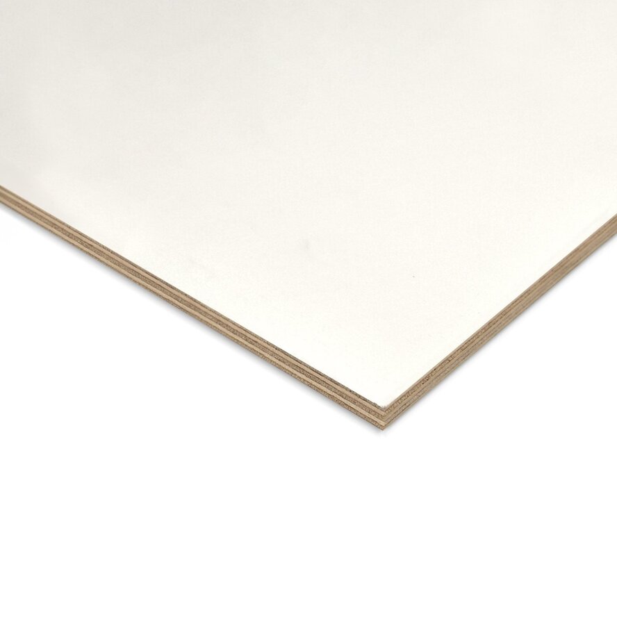 Wit populieren multiplex - 9 mm dik - multiplex plaat populier - wit gegrond - B/BB - Premium Wit populieren multiplex - 9 mm dik - multiplex plaat populier - wit gegrond - B/BB - Premium