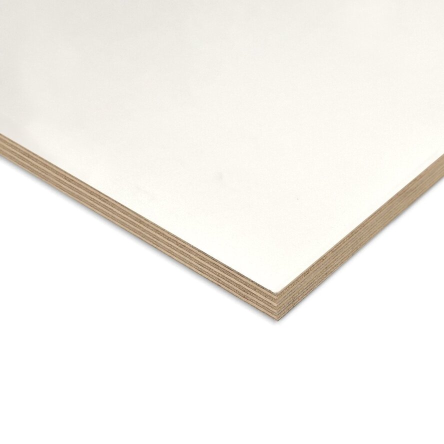Wit populieren multiplex - 18 mm dik - multiplex plaat populier - wit gegrond - B/BB - Premium Wit populieren multiplex - 18 mm dik - multiplex plaat populier - wit gegrond - B/BB - Premium